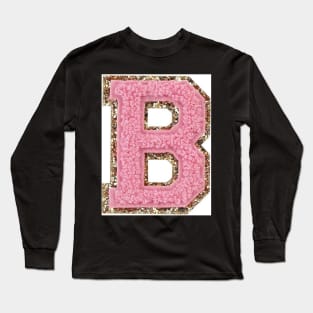 Preppy pink varsity letter Long Sleeve T-Shirt